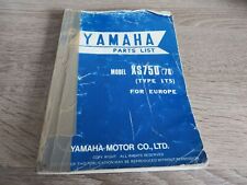 Yamaha parts list gebraucht kaufen  Lindhorst