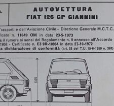 Fiat 126 giannini usato  Brescia