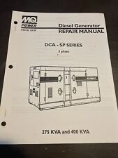 MQ Power Diesel Generating Sets DCA-SP Series 275 400 KVA Repair Service Manual for sale  Shipping to South Africa