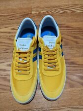 Zapatillas informales para hombre Polo Ralph Lauren Court VLC amarillas azules talla 14D NUEVAS 🙂 segunda mano  Embacar hacia Argentina