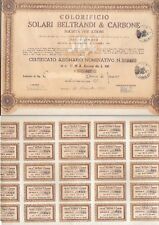 Certificato azionario colorifi usato  Italia