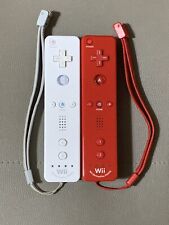 Controle remoto Nintendo OEM Wii branco vermelho Motion Plus lote 2 testado comprar usado  Enviando para Brazil