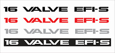  TOYOTA 16 VALVE EFI-S Vinyl Sticker Decals - SET of 2 for sale  Shipping to South Africa