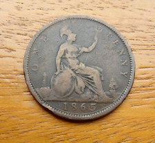 1865 overdate penny for sale  YEOVIL