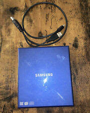 Gravador de DVD externo fino azul Samsung USB 2.0 modelo SE-S084 comprar usado  Enviando para Brazil