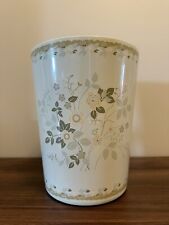 Cesto de lixo de banheiro floral bege pêssego vintage Ames Japão, usado comprar usado  Enviando para Brazil