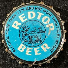 REDTOP BEER •BLUE OHIO TAX• CORK LINED BEER BOTTLE CAP CINCINNATI OHIO CROWN OLD for sale  Shipping to South Africa