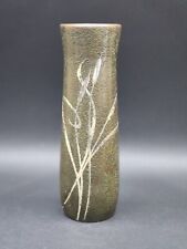 FANTASTIC SILVER CREST SILVER ON BRONZE CAT TAILS PITTED VASE #8005- CIRCA 1920 for sale  Shipping to South Africa