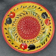Used, Garlic Grater Plate - Rupi 1980 Spain - Handmade & Hand Painted -Ceramic -Yellow for sale  Shipping to South Africa