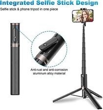 Used, TONEOF 60" Cell Phone Selfie Stick Tripod Smartphone  Stand All-in-1 White Black for sale  Shipping to South Africa