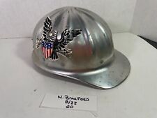 Vintage Used Fibre-Metal Superlite Aluminum Hard Hat Iron Worker Construction for sale  Shelton
