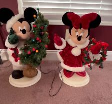 Decoraciones navideñas 2001 vintage de Mickey y Minnie Mouse segunda mano  Embacar hacia Argentina