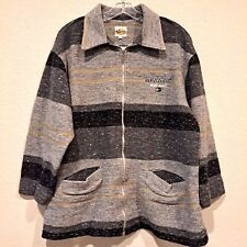 Usado, Jaqueta Mormaii Wetsuits vintage com zíper completo camisa casaco listra cinza unissex G comprar usado  Enviando para Brazil
