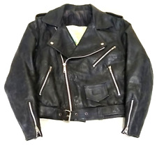 Awesome black leather for sale  WHITLAND