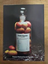 Patatas con vitaminas y minerales The Potato Board 1987 anuncio impreso vintage segunda mano  Embacar hacia Argentina