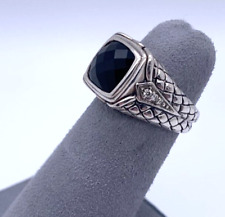 Scott Kay Sterling Silver Onyx & Diamond Ring Size- 5.5 for sale  Shipping to South Africa