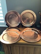 13-Inch Copper Charger Plates 6Pcs Copper Dinner Plate Charge for sale  Tampa