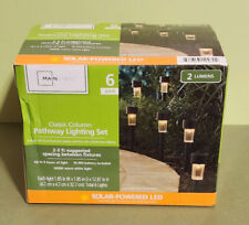 Mainstays Classic Column Pathway Lighting 6 Pack Solar Powered LEDs 2 Lumen NIB for sale  Shipping to South Africa