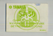 Used, Yamaha SA50M Passola (80-83) Factory Owners Riders Manual Hand-Book SA 50 M EL29 for sale  Shipping to South Africa