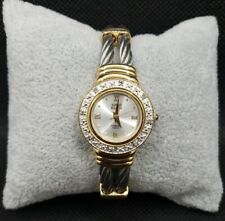 Anne Klein relógio suíço moldura de diamante real 2 tons cabo bracelete nova bateria  comprar usado  Enviando para Brazil