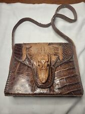 Vintage crocodile handbag for sale  Pipersville