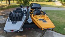 Pair of Hobie PA14 Kayaks Peddle Drive with Trailer, Trolling Motor,Fish Finders for sale  Murrayville