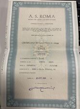 Certificato azionario roma usato  Roma