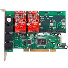 OpenVox A-400P 4 portas com (2) placa PCI FXO-100 PBX comprar usado  Enviando para Brazil