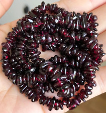 Collier perles grenat d'occasion  Bordeaux-