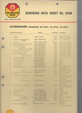 Shell lubrication chart for sale  PULBOROUGH