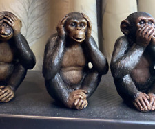 Wise monkeys figurines for sale  Shipping to Ireland