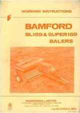 Bamfords Baler BL159 & Super 159 Operators Manual, used for sale  Shipping to Ireland