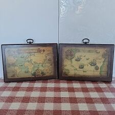 wall world hanging map wood for sale  New Hampton