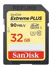 SanDisk Extreme PLUS 32GB SD USH-I Memory Card, used for sale  Shipping to South Africa