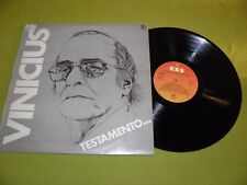 Vinicius De Moraes - Testamento - Brasil Samba Bossa / Toquinho, Medalha Marilia comprar usado  Enviando para Brazil