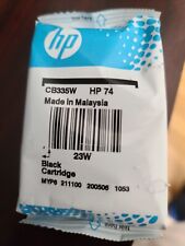 Genuine HP 74 Black Printer ink cartridge, sealed in cellophane wrapper for sale  Shipping to South Africa
