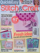 Revista Quick & Easy Stitch & Craft marzo 2007 punto de cruz y manualidades en papel segunda mano  Embacar hacia Mexico