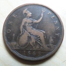 Victoria penny 1865 for sale  LUDLOW