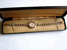 Used, Made in France MICHEL HERBELIN Ladies Gold Tone Designer Quartz Watch for sale  Shipping to South Africa