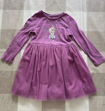 Marks and Spencer Girls Frozen Elsa dress purple with tule skirt. Size 4-5 for sale  Shipping to South Africa