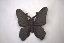 Cast Iron Butterfly 3D Hanging Wall Decor faux rust Pantina finish for sale  Shipping to South Africa