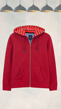 Ex Crew Clothing Women’s Long Sleeve  Zip Through Hoodie in Red for sale  Shipping to South Africa