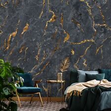 Marble MURAL WALLPAPER Dark Modern Wall Decor Non-Woven Grey 🚚 FAST Shipping 🚚 myynnissä  Leverans till Finland