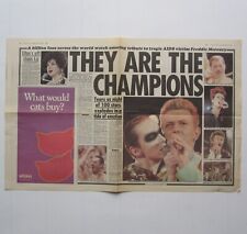 Freddie Mercury Tribute Concert Newspaper Article Clipping Daily Star 1992 comprar usado  Enviando para Brazil