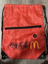 Bolsa de transporte de viagem Coca-Cola Zero Sugar Mcdonald's cordão vermelho comprar usado  Enviando para Brazil