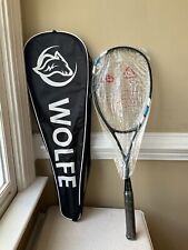 Used, Wolfe Graphite Squash Racquet 140g Weight One Size, PreStrung with Bag New for sale  Shipping to South Africa