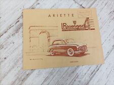 Prospectus brochure rosengart d'occasion  Longeville-sur-Mer