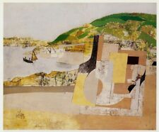 Mousehole Cornwall Ben Nicholson print in 10 x 12 inch mount SUPERB, used for sale  BARNSLEY