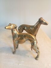 Vintage brass sighthound for sale  CWMBRAN