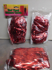 Red foil fringe for sale  STANMORE